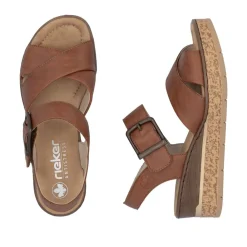 Hot Rieker Sandal Dame Brun