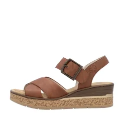 Hot Rieker Sandal Dame Brun