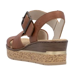 Hot Rieker Sandal Dame Brun