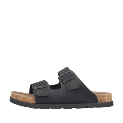 New Rieker Sandal Herre Sort