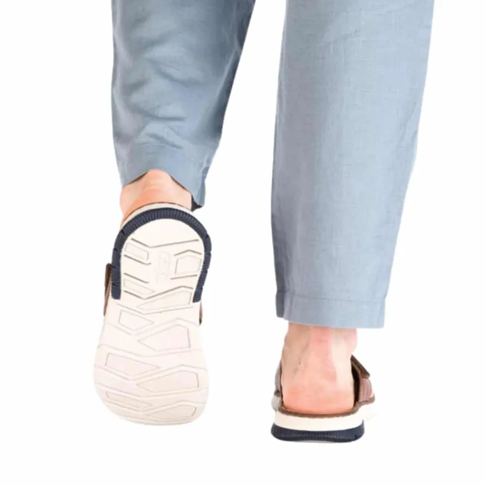 Clearance Rieker Sandal Herre Brun