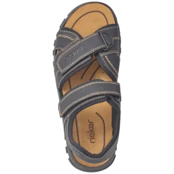 Sale Rieker Sandal Herre Sort