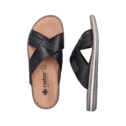 Sale Rieker Sandal Herre Sort