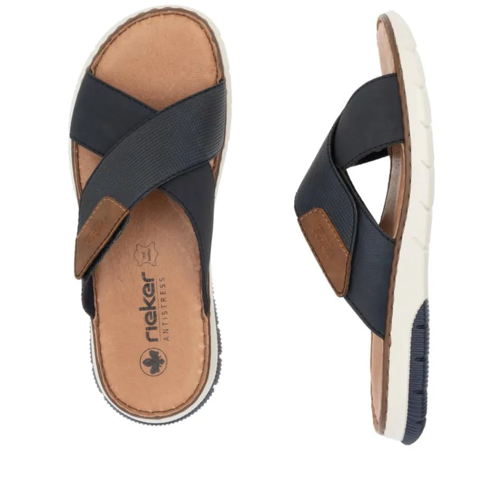 New Rieker Sandal Herre Blå