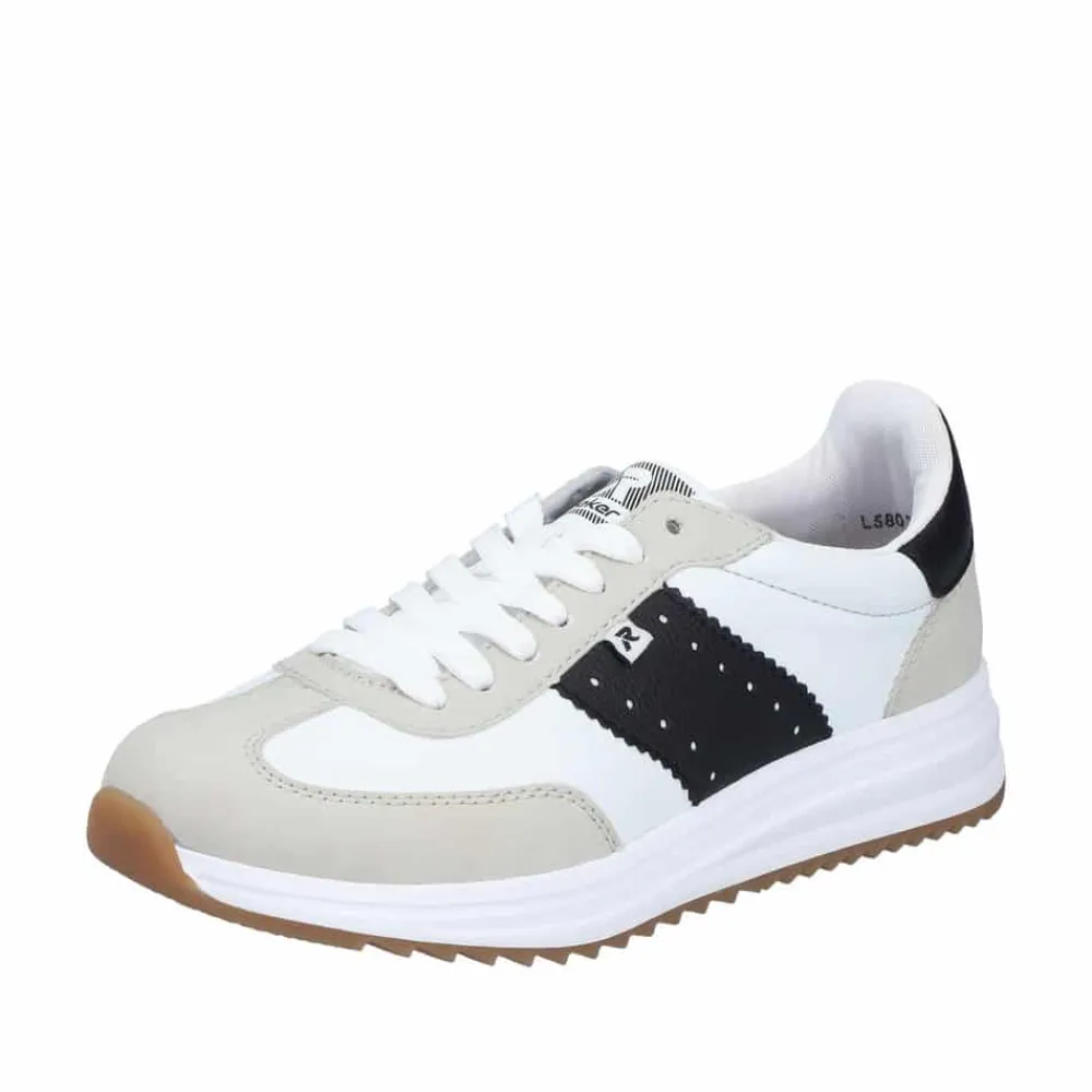 Outlet Rieker Sneakers Dame Hvid