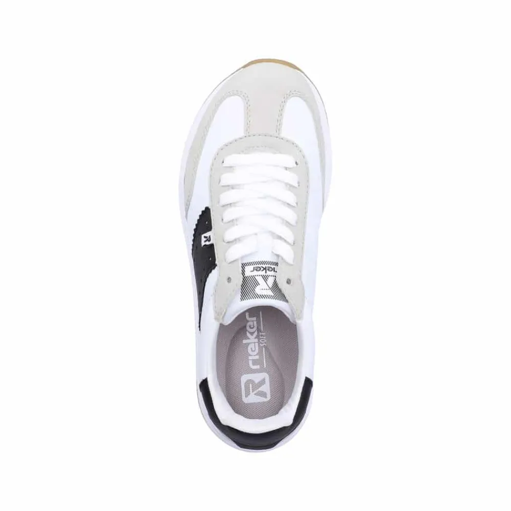 Outlet Rieker Sneakers Dame Hvid