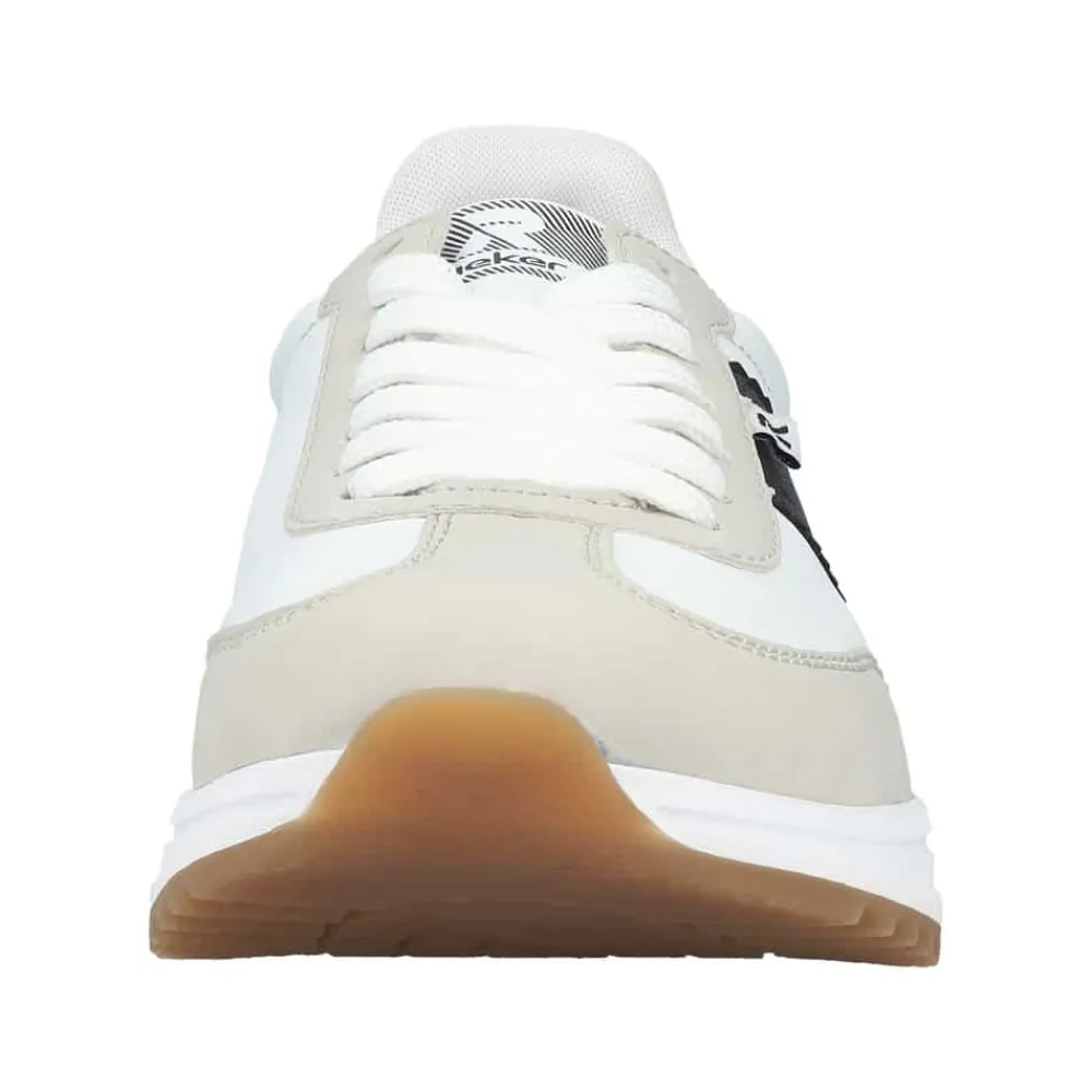 Outlet Rieker Sneakers Dame Hvid