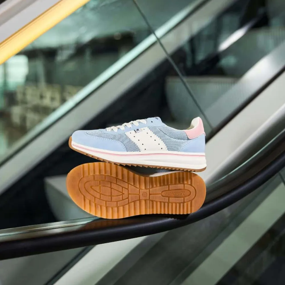 Outlet Rieker Sneakers Dame Blå