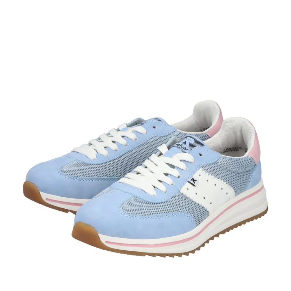 Outlet Rieker Sneakers Dame Blå