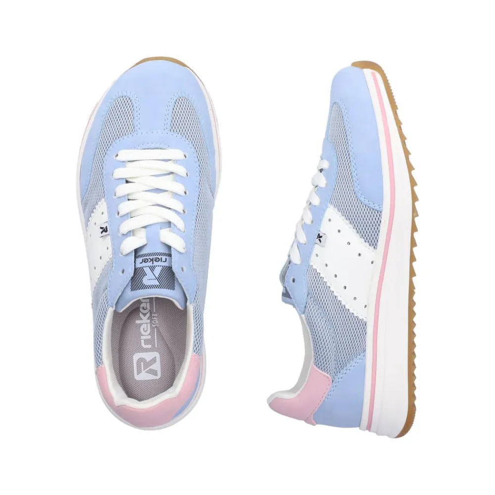 Outlet Rieker Sneakers Dame Blå