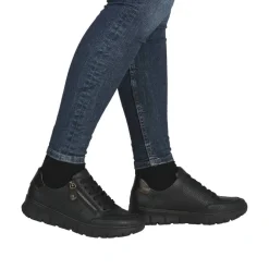 New Rieker Sneakers Dame Sort