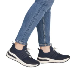 Online Rieker Sneakers Dame Blå