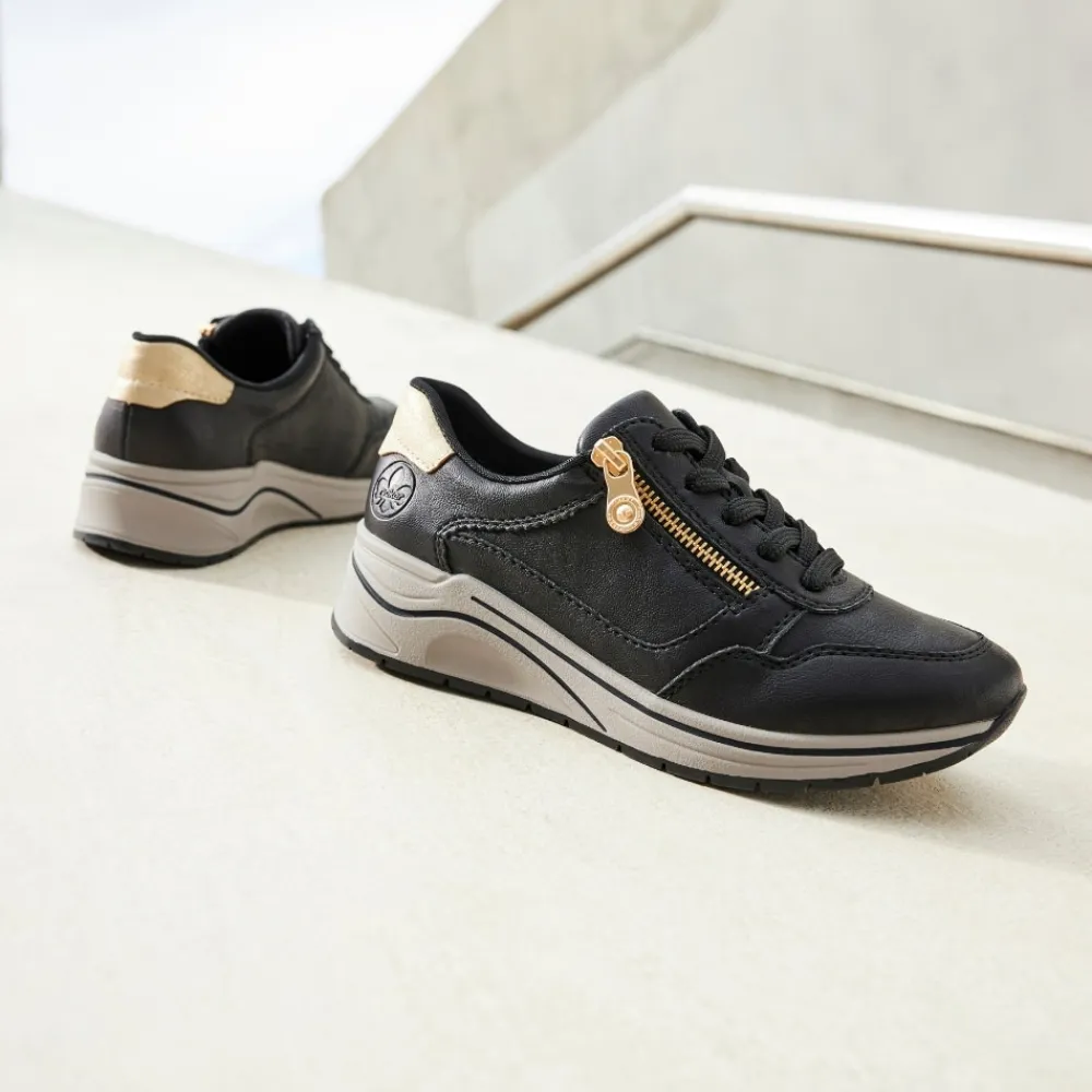 Clearance Rieker Sneakers Dame Sort
