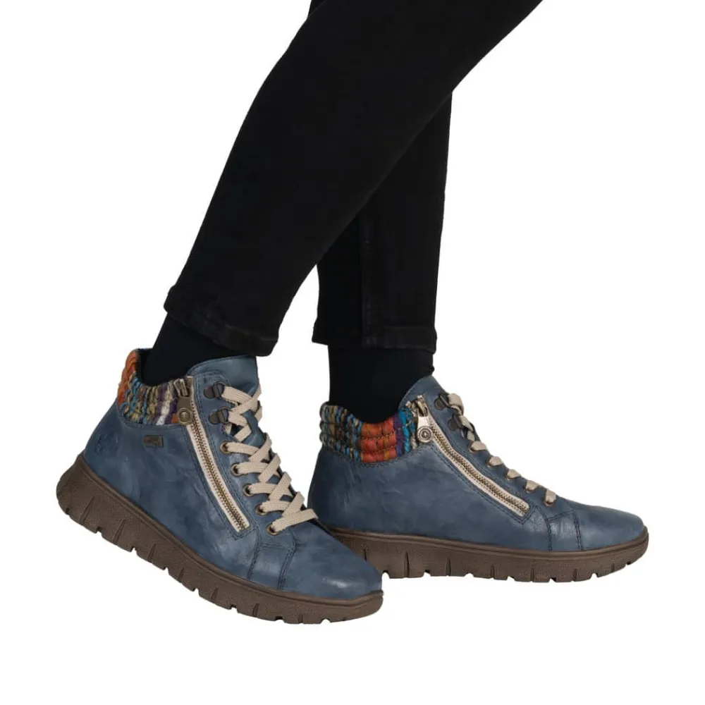 New Rieker Støvle Dame Blå