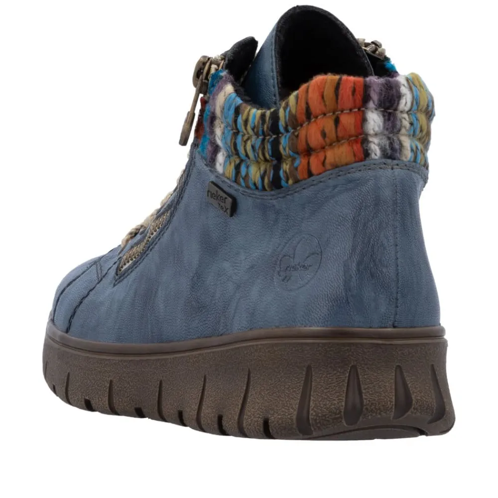 New Rieker Støvle Dame Blå