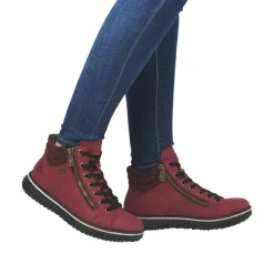 Clearance Rieker Støvle Dame Rød