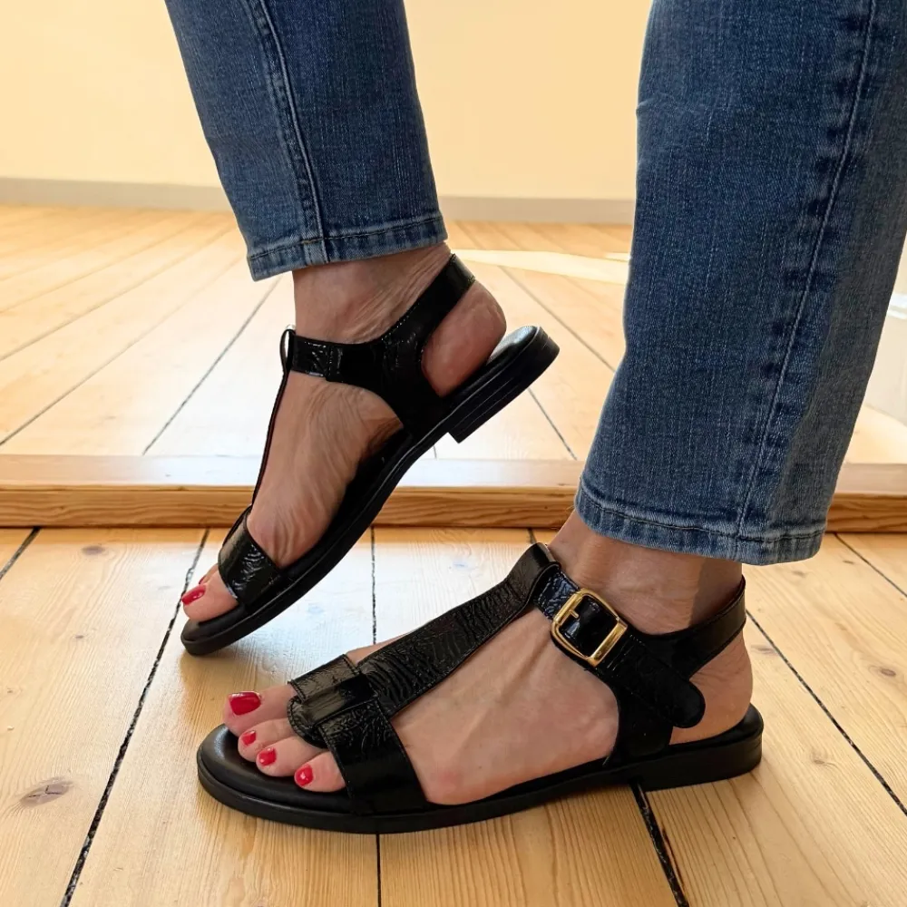Clearance ShoeDesign Copenhagen Nora P Sandal Dame Sort